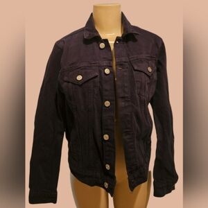 Lucky Brand The Tomboy Trucker Navy Denim Jacket Sz. Medium